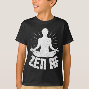 Camiseta Zen Af Engraçado Ioga Meditação