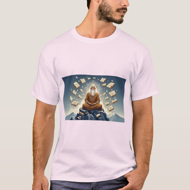 Camiseta Zen Asanas: Meditação Toca-Camisa (Frente)