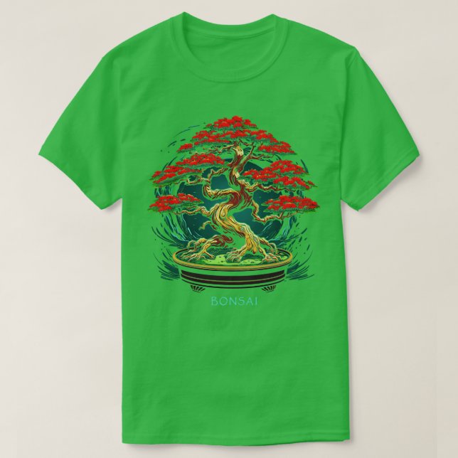 Camiseta Zen Bonsai Entusiasta tradicional japonês Bonsai (Frente do Design)