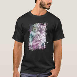 Camiseta *~* Zen Buddha Flores Pastel Black Men