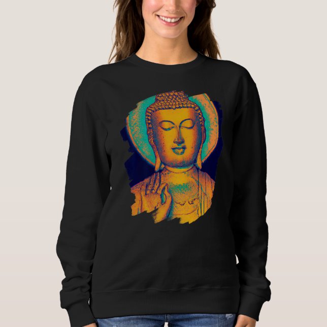 Camiseta Zen Buddha Mandala Spiritual Asian Style Meditatio (Frente)