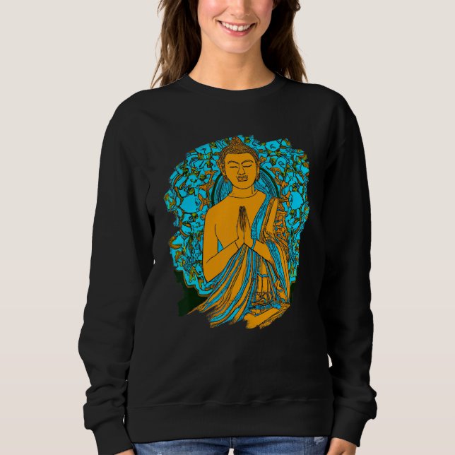 Camiseta Zen Buddha Mandala Spiritual Asian Style Meditatio (Frente)
