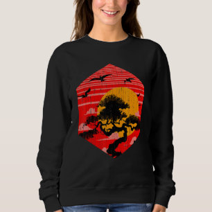 Camiseta Zen Buddhist Gardening Japonês Estético Sunset B