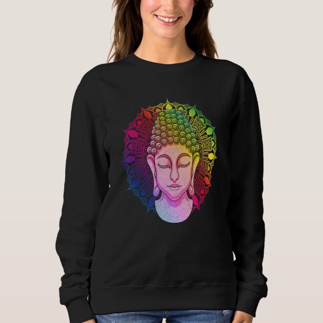 Camiseta Zen Buddhist Mantra Colorful Mandala Zen Buddhism  (Frente)