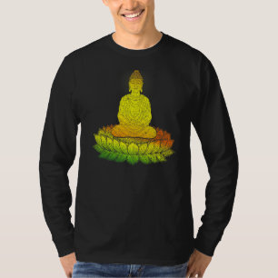 Camiseta Zen Buddhist Mantra Meditação Espiritual Buda