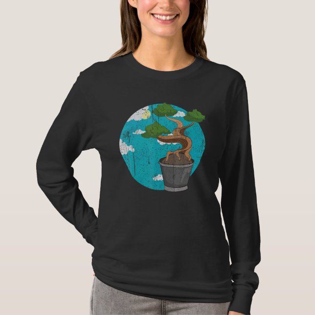 Camiseta Zen Budista Bonsai Estética Japão Nuvens Bonsai (Frente)