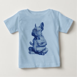 Camiseta Zen Bulldog em Pose de Meditação Arte