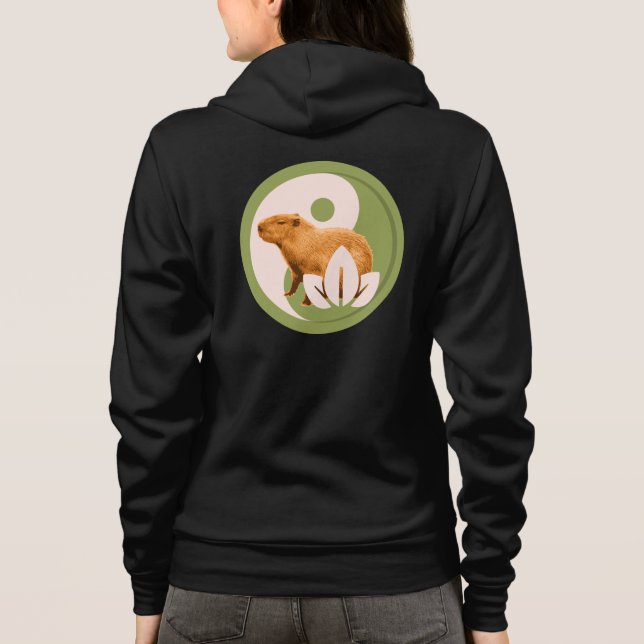 Camiseta Zen Capivara Yin Yang Natureza Pacífica (Verso)