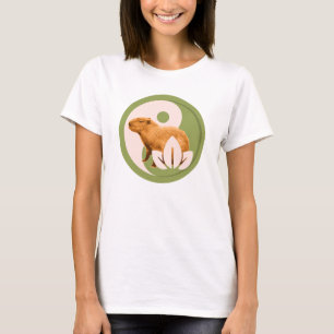 Camiseta Zen Capybara Yin Yang