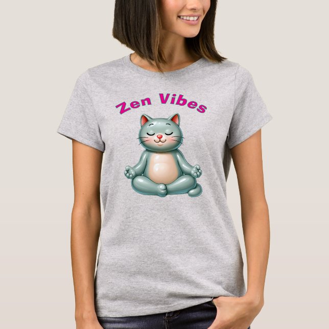 Camiseta Zen Cat (Frente)