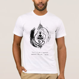Camiseta Zen Citação: Sabedoria e Meditação
