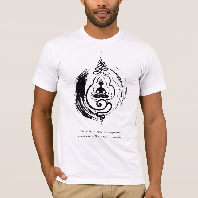 Camiseta Zen Citação: Sabedoria e Meditação (Frente)
