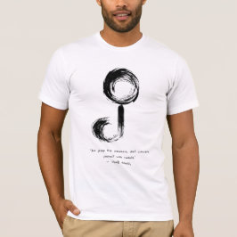 Camiseta Zen Citação: Sabedoria e Meditação