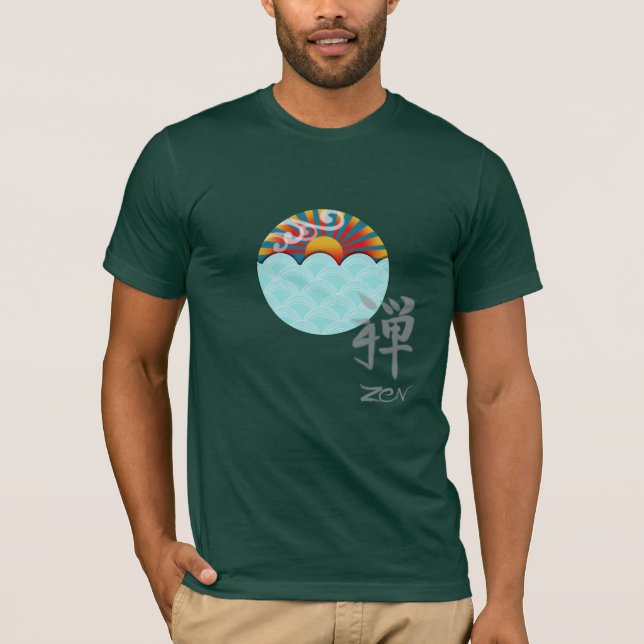 Camiseta Zen com vento e água (Frente)