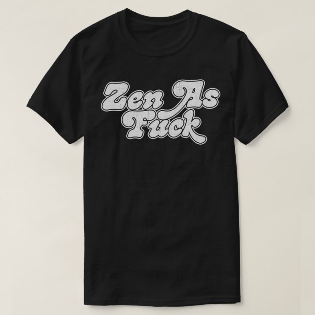Camiseta Zen como Tipografia Retroativa Design 1 (Frente do Design)