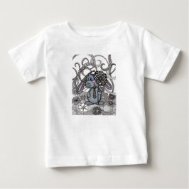 Camiseta Zen Doodle de Coelho Bunny Fofo Desenhado