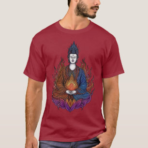 Camiseta Zen Flame: A Radiância do Iluminismo