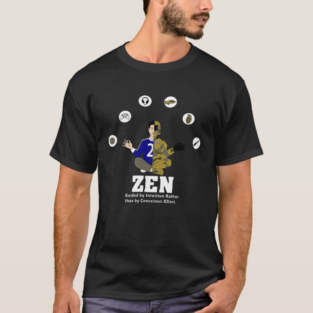 Camiseta Zen Graphic Gaming  men & boys  for video gamers (Frente)