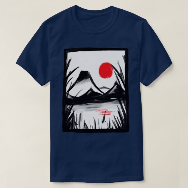 Camiseta Zen Landscape (Frente do Design)