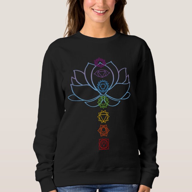 Camiseta Zen Lotus Flower Chakras Alinhou Yoga (Frente)