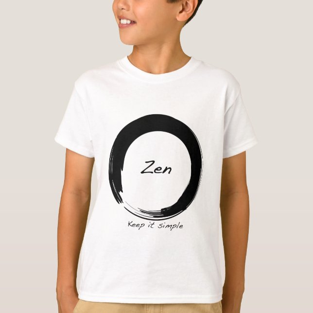 Camiseta Zen: Mantenha simples (Frente)