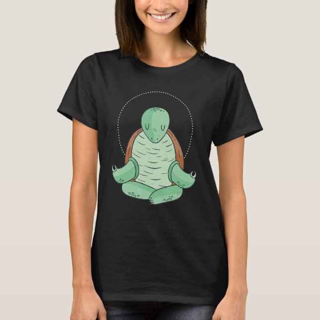Camiseta Zen Meditation Yoga Turtle Omm (Frente)