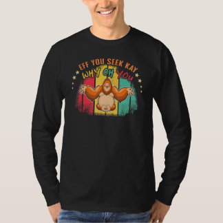 Camiseta Zen Namaste Meditação Animal Por que Você Macaco P