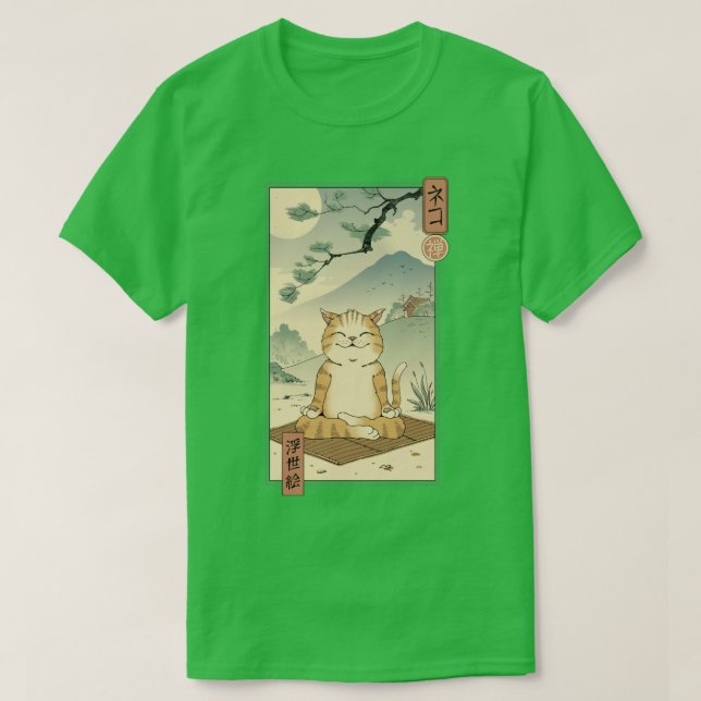 Camiseta Zen Neko (Frente do Design)