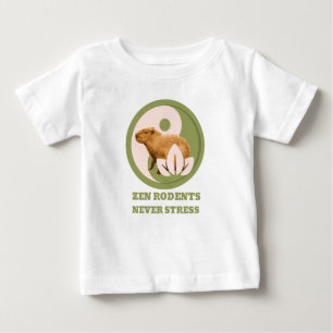Camiseta Zen Rodents Nunca Stress Capybara