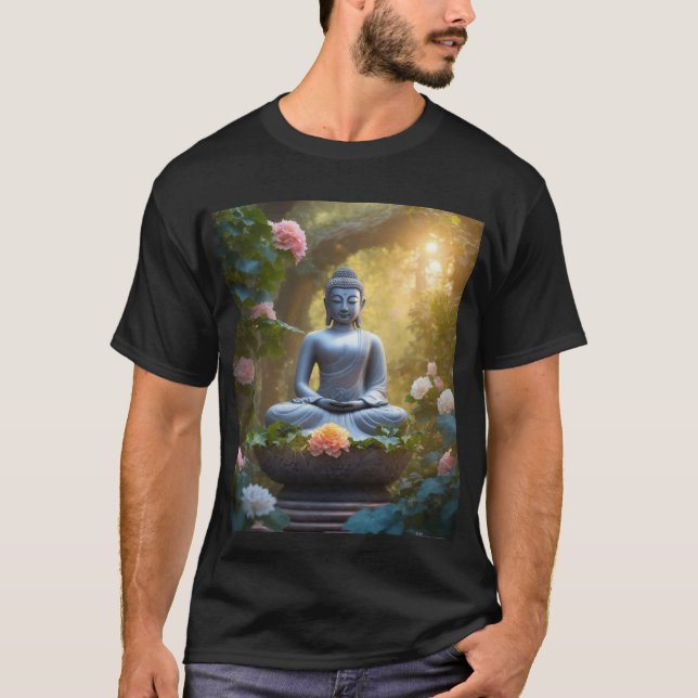 Camiseta "Zen Threads: Teto de Tranquilidade Inspirado em B (Frente)