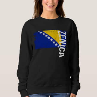 Camiseta Zenica Bósnia Bandeira Para Homens Mulheres Crianç