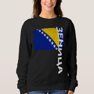 Camiseta Zenica Bósnia Bandeira Para Homens Mulheres Crianç
