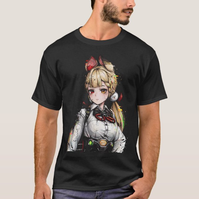 Camiseta Zenless Zone Zero Alice Thymefield Ciência Éter F (Frente)