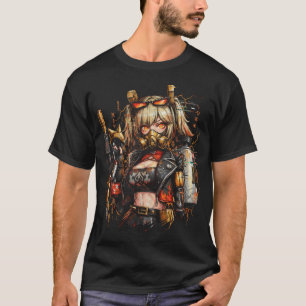Camiseta Zenless Zone Zero Burnice Fogo Branco Anormalidade