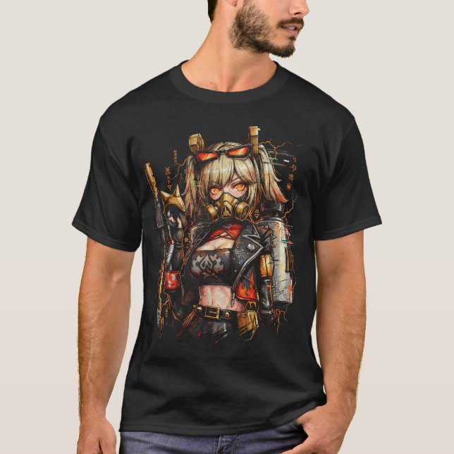 Camiseta Zenless Zone Zero Burnice Fogo Branco Anormalidade (Frente)