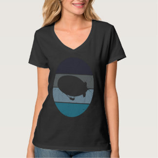 Camiseta Zeppelin Retro Vintage Dirigible Pôr do Sol Balão