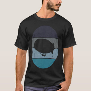 Camiseta Zeppelin Retro Vintage Pôr-do-Sol Dirigível Aerost