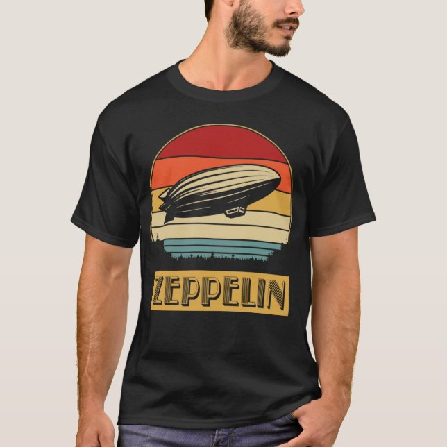 Camiseta Zeppelin Vintage gift retro (Frente)