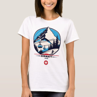 Camiseta Zermatt 4478 - Esquiando no Problemhorn