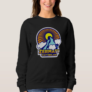 Camiseta Zermatt Suíça Matterhorn Suíço Sol Brilhante