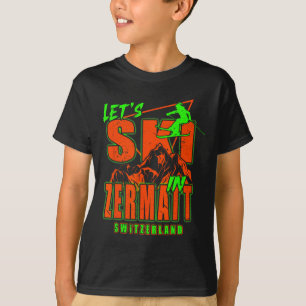 Camiseta Zermatt Vamos Esquiar Esqui Alpino Alpes Suíços Su