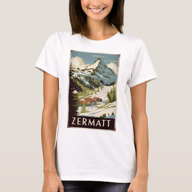 Camiseta Zermatt Vintage (Frente)
