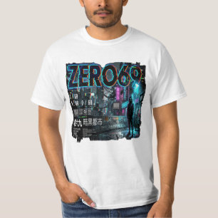 Camiseta ZERO69 Divisão Glitch Falha no Sistema Neo Tóquio 