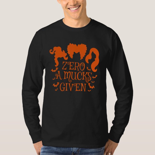 Camiseta Zero Amucks Dado Amuck Fofo Com Bruxa De Halloween (Frente)