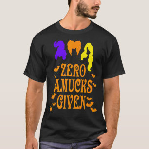 Camiseta Zero Amucks Deram Bat Para O Dia das Bruxas