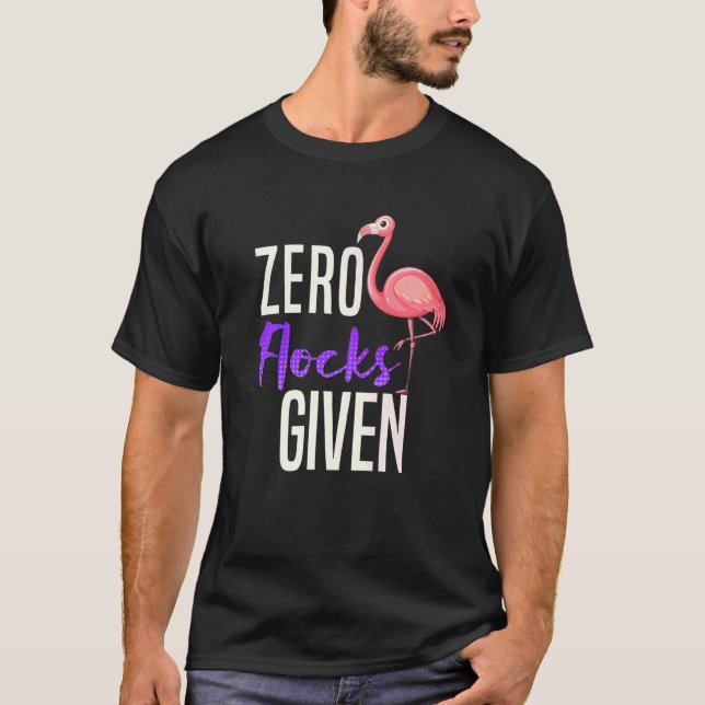 Camiseta Zero Blocos Dado Flamingo Sarcasm (Frente)