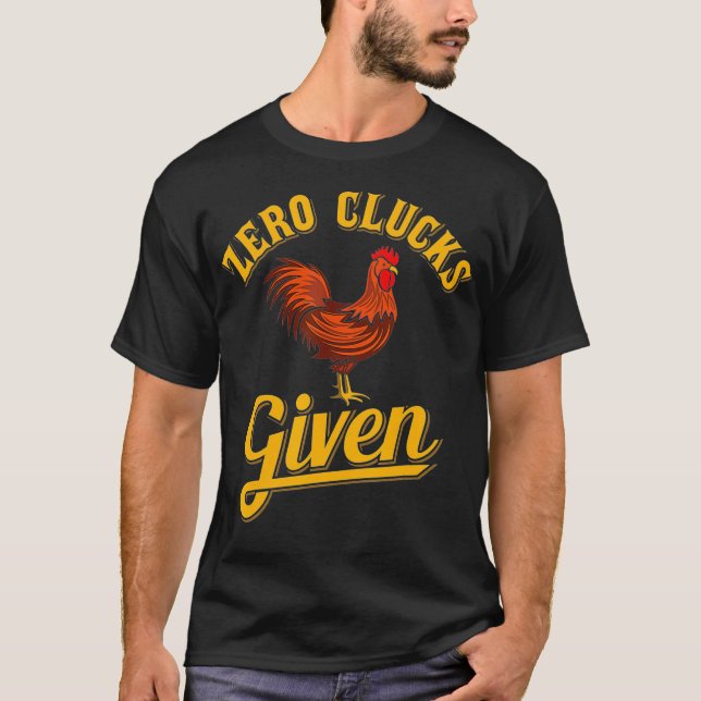 Camiseta Zero Clucks Administrados pelo Frigorífico de Fran (Frente)