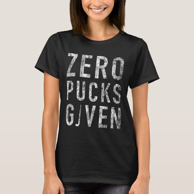Camiseta Zero Discos Dado Pun Divertido Indelicado de Hocke (Frente)