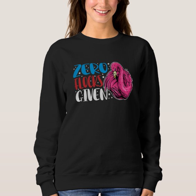 Camiseta Zero Flocks Given  Animal  Flamingo For Men Women  (Frente)