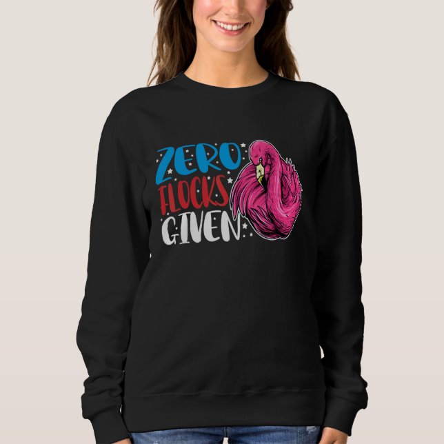 Camiseta Zero Flocks Given  Animal  Flamingo For Men Women (Frente)